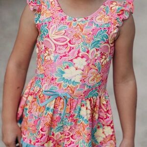 NWT Cheeky Plum Farrah Leotard - Hula Pink. Size 4T.